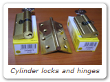 Cylinder locks and hinges