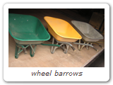 wheel barrows